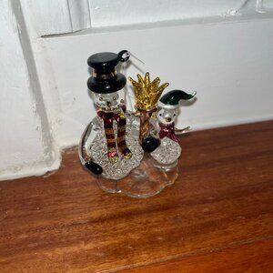 Share Snowman And Elf Ornaments No Box Included